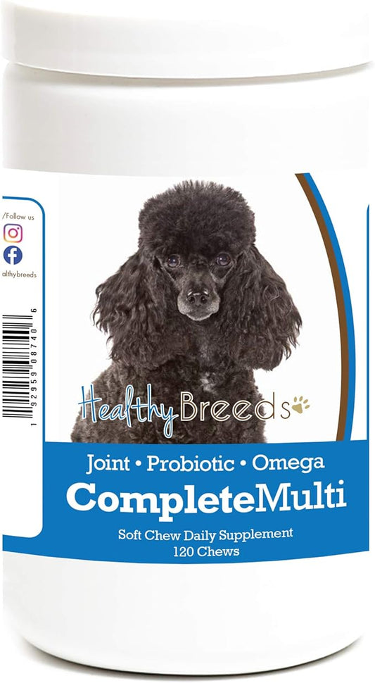 Healthy Breeds Poodle All in One Multivitamin Soft Chew 120 Count