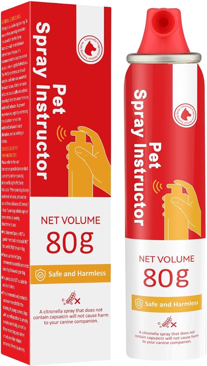 Spray Corrector Dog Trainer, 80ml 1 Pack Spray for Dog to Stops Barking, Jumping Up, Place Avoidance, Food Stealing, Fights & Unwanted Dog Behaviour