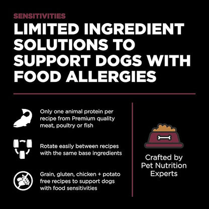GO! SOLUTIONS Sensitivities – Lamb Recipe – Limited Ingredient Dog Food, 12 lb – Grain Free Dog Food for All Life Stages – Dog Food to Support Sensitive Stomachs