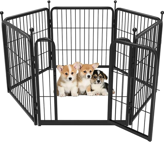 FXW Rollick Dog Playpen for Yard, RV Camping│Patented, 24 inch 6 Panels