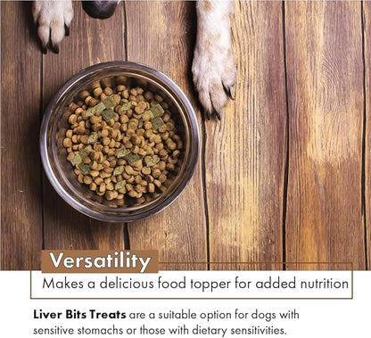 Freeze Dried Premium Training Treats for Dogs - Low Calorie - All Natural - Pure Beef Liver - No Additives or Preservatives - Made in The USA - 16-oz