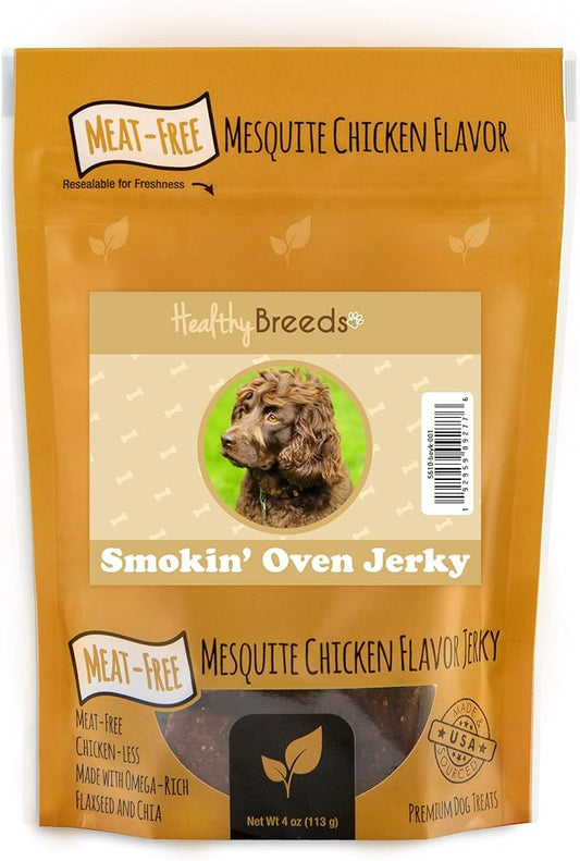 Healthy Breeds Boykin Spaniel Smokin' Oven Meat-Free Mesquite Chicken Flavor Jerky Dog Treats 4 oz