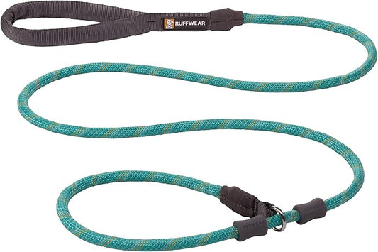 Ruffwear, Just-a-Cinch Dog Leash, 2-in-1 Lead Collar Combination, Aurora Teal