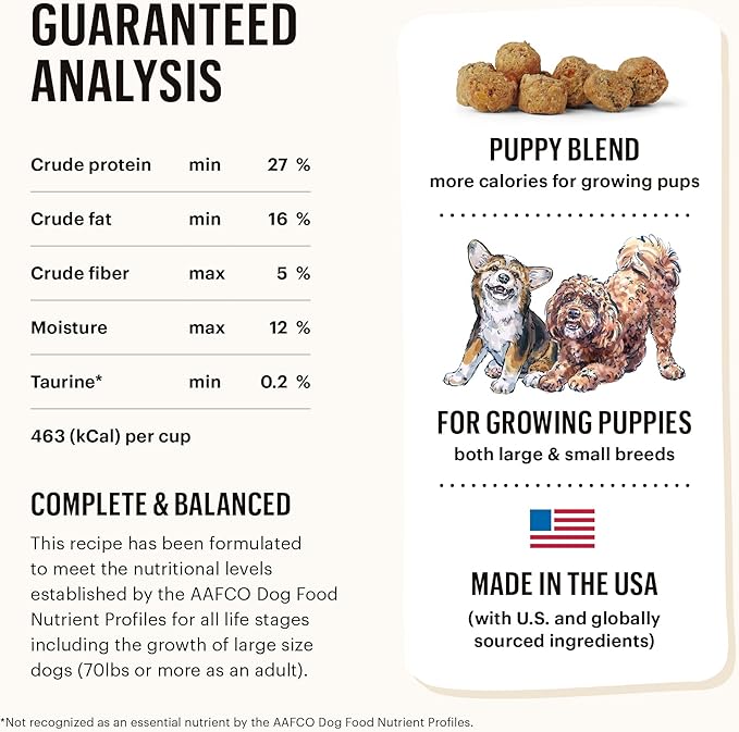 The Honest Kitchen Whole Food Clusters Puppy Grain Free Chicken Dry Dog Food, 20 lb Bag