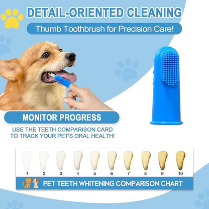 Comfort Grip Canine Toothbrush for Small Dogs - Ergonomically designed for easy dental care of small dogs and cats Canine Teeth Cleaning - S