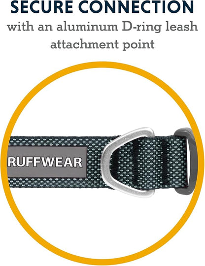 Ruffwear, Hi & Light Dog Collar, Minimal and Ultralight Collar for Everyday Walks and Runs, Basalt Gray, 9"-11"