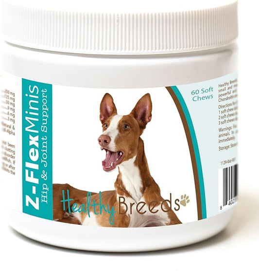 Healthy Breeds Ibizan Hound Z-Flex Minis Hip and Joint Support Soft Chews 60 Count