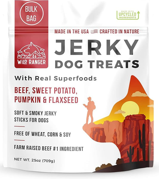 Jerky Dog Treats - Premium All Natural Soft Jerky Chew Sticks for Dogs - Healthy, Natural, Grain Free Dog Treats Made in The USA