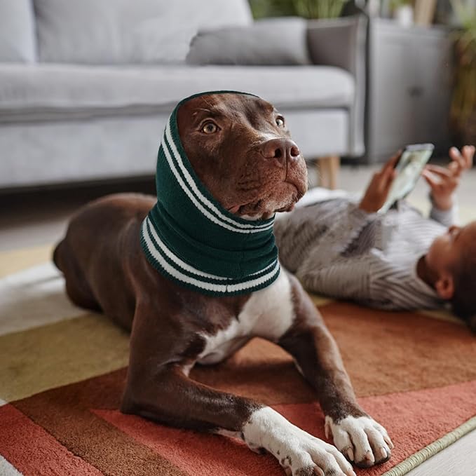 Nanaki Dog Ear Covers for Noise Bath No Shake Ear Wraps for Dogs Hematoma Dog Fireworks Anxiety Relief Calming Hoodie Dog Grooming Ear Cover Quiet Dog Head Wrap Force Drying Thunderstorm Ears for Dogs
