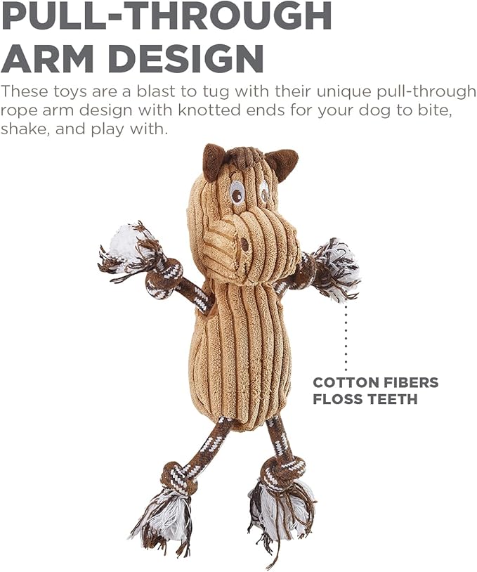 Charming Pet Ranch Roperz Horse Plush Squeaky Dog Toy