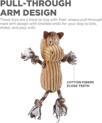 Charming Pet Ranch Roperz Horse Plush Squeaky Dog Toy