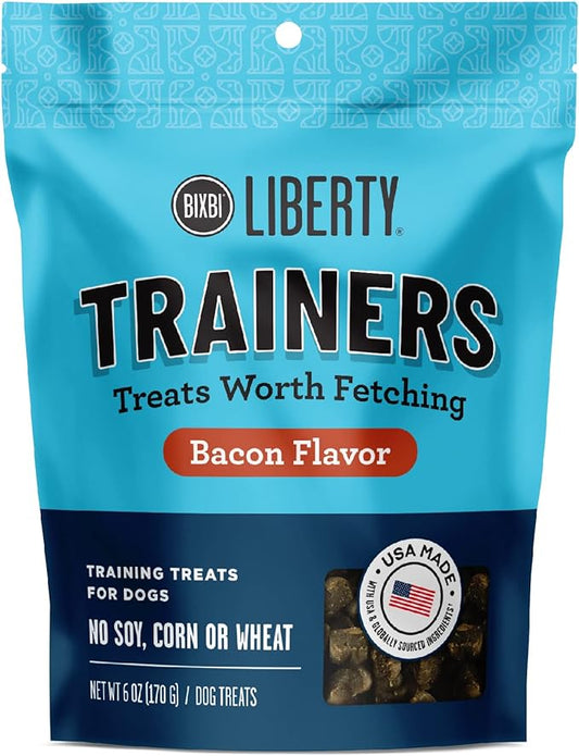 BIXBI Trainers - All Natural Low Calorie Grain-Free Dog Training Treats, 6-Ounce