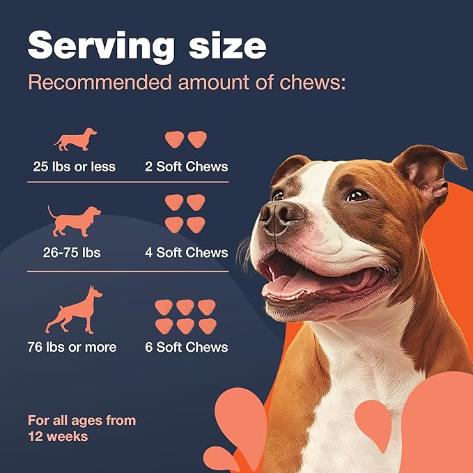 Glucosamine for Dogs - Hip and Joint Supplement Dogs - Glucosamine Chondroitin Dog Chews with MSM - Dog Hip and Joint Supplement - Hemp Hip and Joint Chews for Dogs - Mobility, Skin & Coat Health