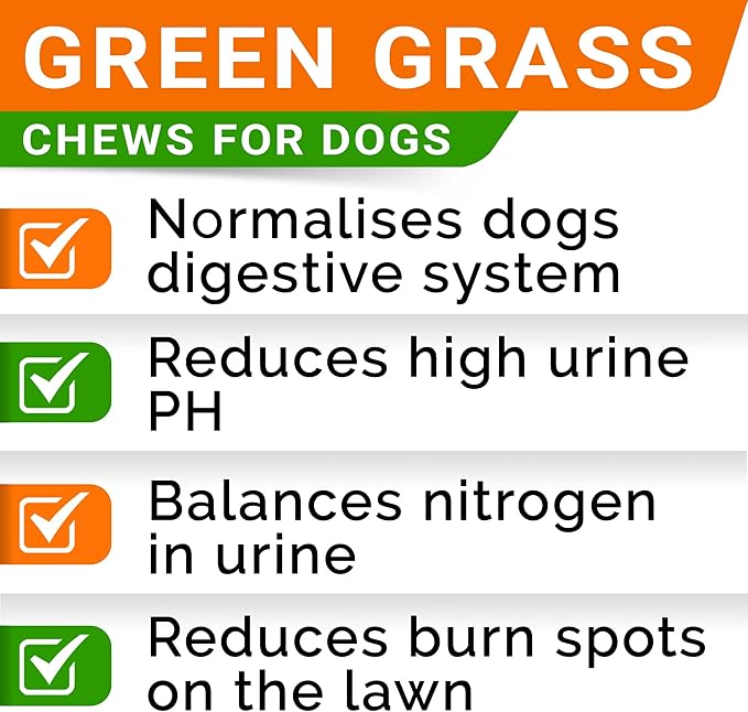 Grass Burn Spot Chews for Dogs - Dog Urine Neutralizer for Lawn - Dog Pee Lawn Spot Saver - Natural Treatment Caused by Dog Urine - Grass Treatment Rocks -DL-Methionine+Enzymes - 120 Chew