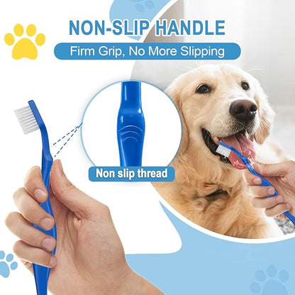 Comfort Grip Canine Toothbrush for Large Dogs - Ergonomically Designed for Easy Dental Care for Large Dogs Dog Dental Cleaning - L