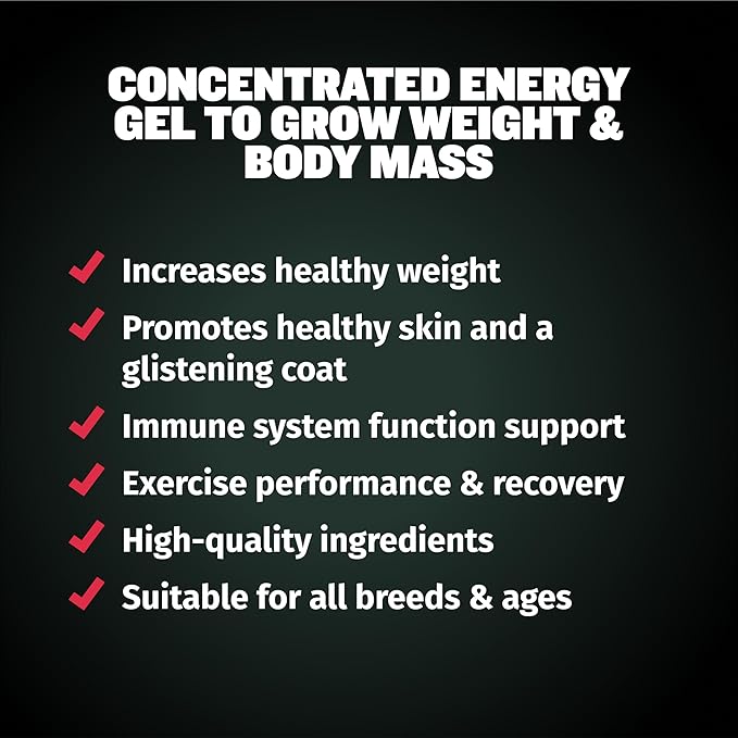 Bully Max Weight Gainer Liquid for Puppies & Adult Dogs | 2-in-1 High Calorie Multivitamin Dog Supplements & Vitamins for Weight Gain with Omega 3 & Whey Protein for All Breeds & Ages - 16 oz Bag