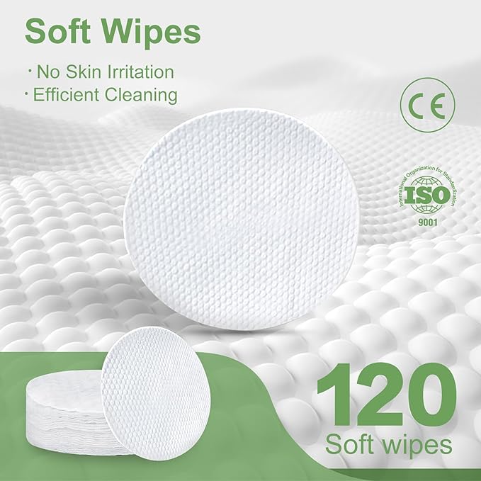 Dog Ear Cleaner Wipes, Dog Wipes, Puppy Essentials Dog Ear Wipes for Dogs & Cats Reduce Pet Ear Dirt and Wax Pet Grooming Supplies Aloe Vera│120 Wipes
