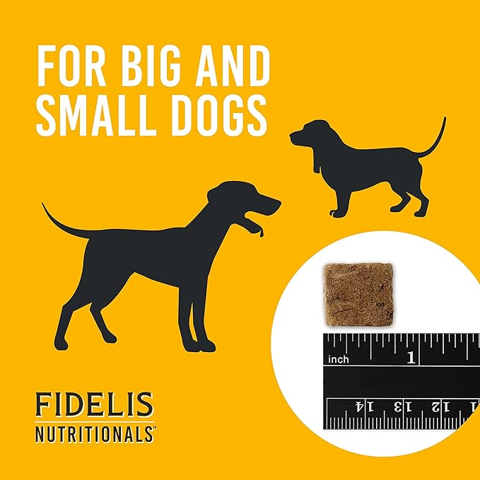 FIDELIS Freeze Dried Dog Treats for Large & Small Dogs - Made with USA Raw Chicken Liver, Single Ingredient, Grain-Free, Gluten-Free (4 oz)
