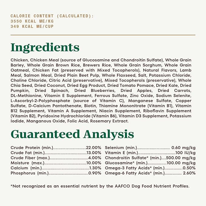 Nutro Ultra Adult Large Breed Dry Dog Food, Chicken, Lamb and Salmon Protein Trio, 24 lb. Bag