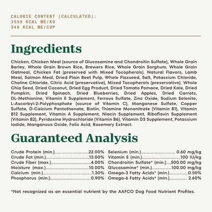Nutro Ultra Adult Large Breed Dry Dog Food, Chicken, Lamb and Salmon Protein Trio, 24 lb. Bag