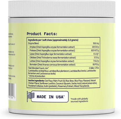 120 ct. Probiotics for Dogs- Dog Probiotics for Digestive Health, Support Gut Health, Diarrhea, Digestive Health & Seasonal Allergies, 264 Gram 2 Billion CFUs