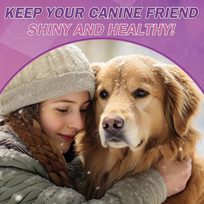 Omega 3 for Dogs Skin and Coat Supplement for Dogs Dog Allergy Chews Dog Itching Skin Relief Fish Oil for Dogs Dry Skin for Dogs Treatment Dog Salmon Oil Supplement 200 Tablets Omega 3 Chews for Dogs