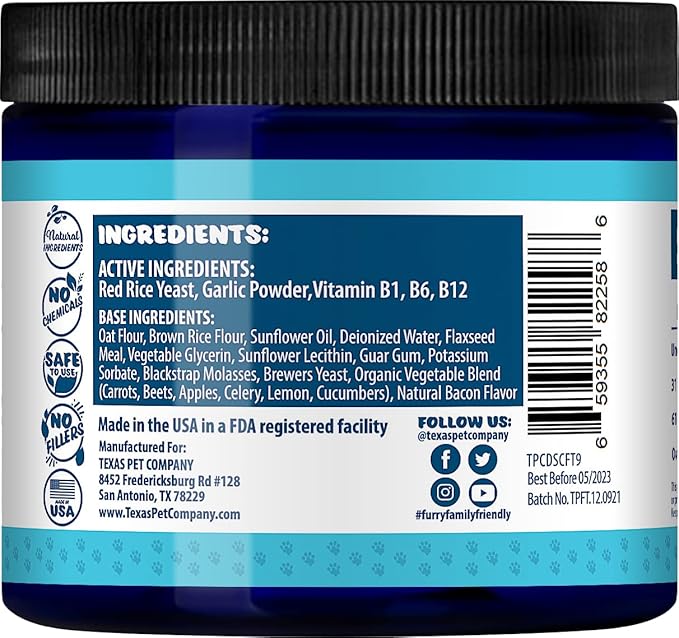 Flea and Tick Prevention for Dogs Chewables Supplement - Made in USA - Natural Flea & Tick Control for Dogs - Oral Flea Pills for Dogs - Flea Defense - All Breeds & Ages