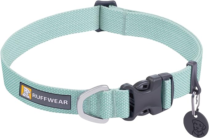Ruffwear, Hi & Light Dog Collar, Minimal and Ultralight Collar for Everyday Walks and Runs, Sage Green, 14"-20"