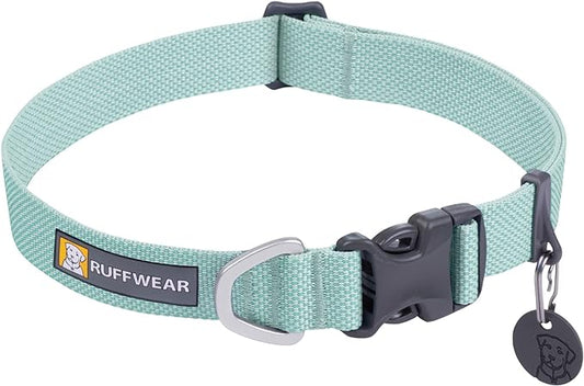 Ruffwear, Hi & Light Dog Collar, Minimal and Ultralight Collar for Everyday Walks and Runs, Sage Green, 14"-20"