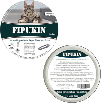 Natural Ingredients Flea Repellent Collar for Small Dogs,Safe and Effective Flea and Tick Repellent, Waterproof,8 Months Protection,Free Comb and Tick Scoop,Flea Repellent Drops,13.8 Inches,1-Pack
