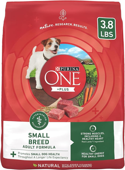Purina ONE Plus Small Breed Lamb and Rice Formula Dry Dog Food - 3.8 lb. Bag