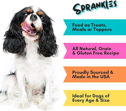 Freeze Dried Dog Food for Small & Large Breeds Dogs, 16 Oz Beef Dog Food Toppers for Picky Eatres, Made in USA - Grain Free & All Natural Freeze Dried Dog Treats Made with 96% Meat Organs