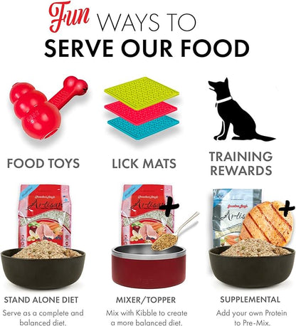 Grandma Lucy's Artisan Dog Food, Grain Free and Freeze-Dried - Artisan Pork, 10Lb Bag