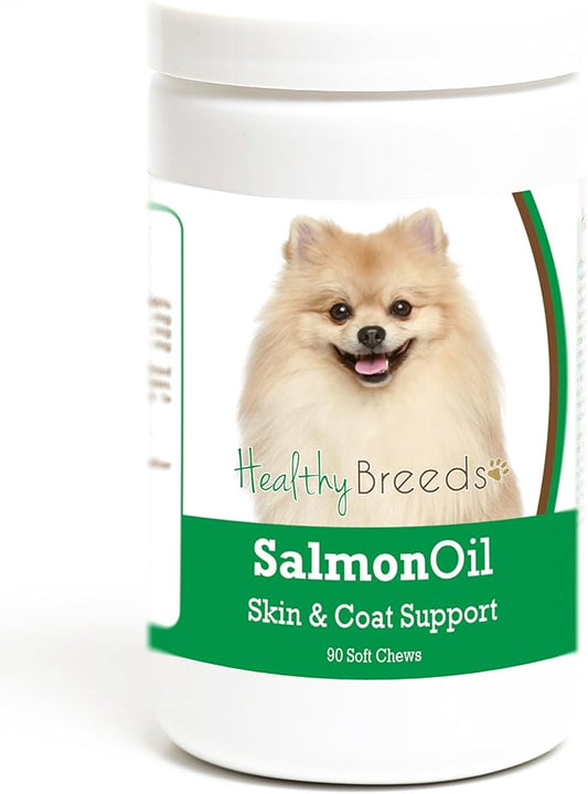 Healthy Breeds Pomeranian Salmon Oil Soft Chews 90 Count