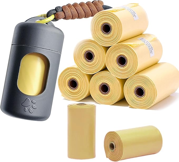 A&H ZIER Poop Bags Holder with Portable Colorful Lanyard, Soft-touch Dog Poop Bags Dispenser Dog Waste Bags, Compatible with any Dog Walking Accessories