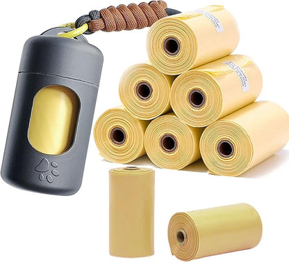 A&H ZIER Poop Bags Holder with Portable Colorful Lanyard, Soft-touch Dog Poop Bags Dispenser Dog Waste Bags, Compatible with any Dog Walking Accessories