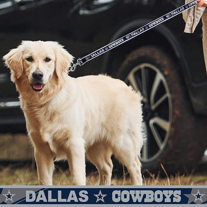 NFL PET Leash Dallas Cowboys Dog Leash, Large Football Team Leash for Dogs & Cats. A Shiny & Colorful Cat Leash & Dog Leash Licensed by The NFL
