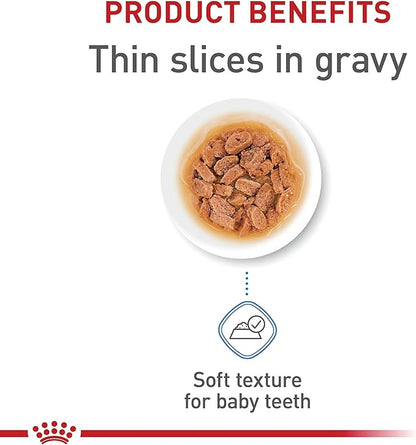 Royal Canin Size Health Nutrition Small Puppy Thin Slices in Gravy Wet Dog Food, 5.1 oz 24-Pack
