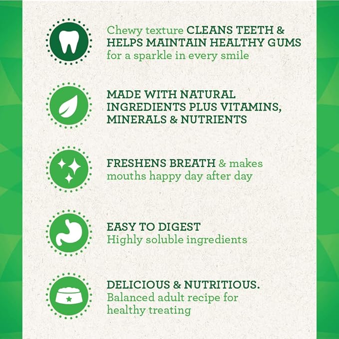 Greenies Large Dental Dog Treats, Gingerbread Flavor, 6 oz. Pack (4 Count)
