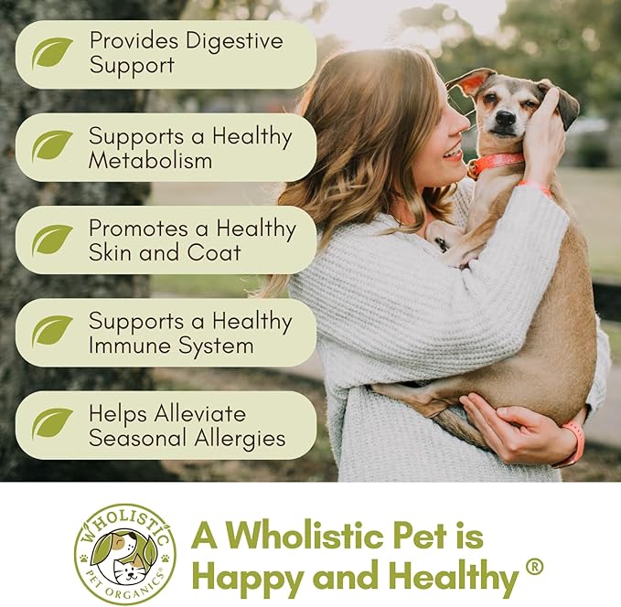 Wholistic Pet Organics: Multivitamin Chews for Dogs Organic Homemade Dog Treat for Medium and Small Dogs Calming Chews for Dogs Food Puppy Multivitamin Probiotics Immune Support Supplement (240 Count)
