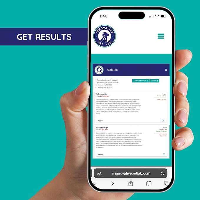 At-Home Test Kit- Gut Health Evaluation and Expert Panel Insights- Ideal for Dogs and Cats- Pet Essential for Digestive Health