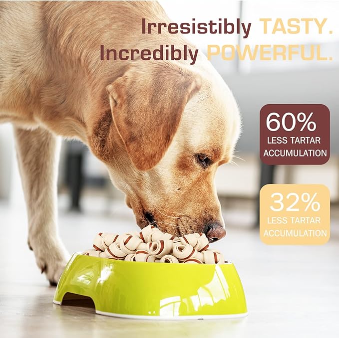 UrbanX HealthyBones Beef Rawhide Free Healthy Mini Chews for Cavalier King Charles Spaniel and Other Small Companion Dogs Great Foods for Training Rewards, 14 Count