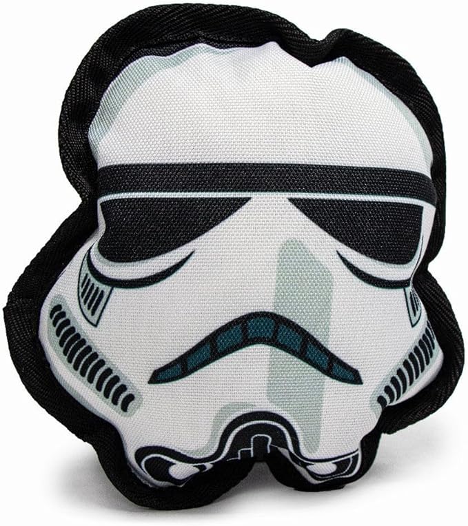 Buckle-Down Dog Toy, Star Wars, Ballistic Squeaker Stormtrooper Head 6.0" x 6.75"