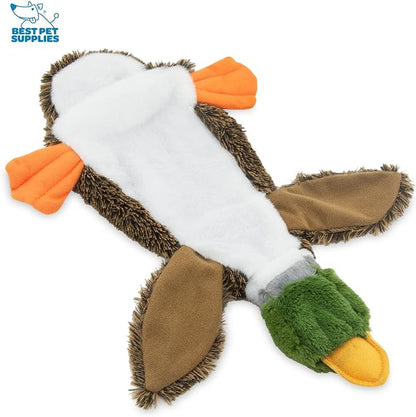 Best Pet Supplies Stuffing Free Squeaky Dog Toys for Small Dogs, Medium Dogs, and Large Dogs, Durable, Best Dog Chew Toy for Teething Puppy, Indoor Play, Holds Plastic Bottle - Wild Duck, Medium