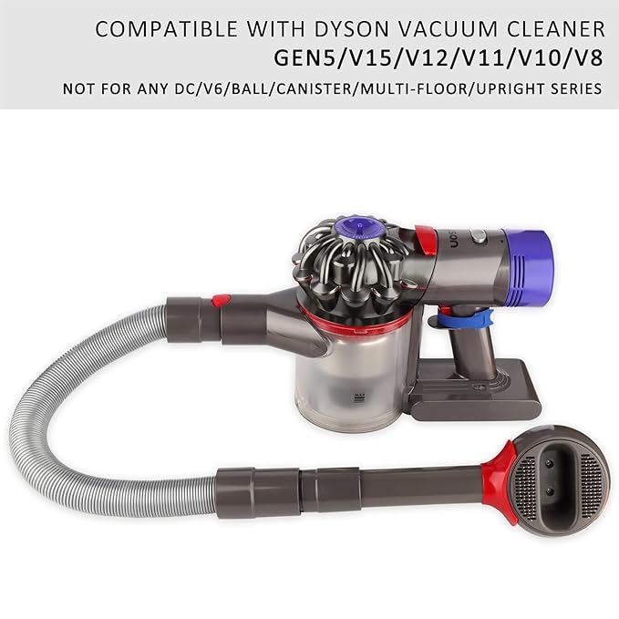Pet Grooming Tool Kit for Dyson - Pet Hair Grooming Tool Shedding Deshedding Brush and Extension Hose for Dyson GEN5 G5 V15 V12 V11 V10 V8 V7 Vacuum Cleaner