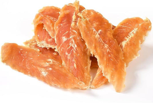 ASMPET Chicken Jerky Dog Treats, Natural Dog Treats Made with Real Breast Healthy Low Fat Dog Treats for Small Dogs Medium Dogs 1% Taurine High Protein Dog Snacks No Artificial Flavors