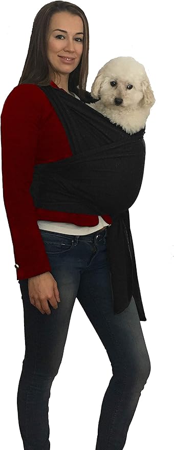 Pet Carrier Sling | Front | Adjustable Hands Free Front Facing Dog Pouch | Relieves Your Pet's Anxiety and Stress