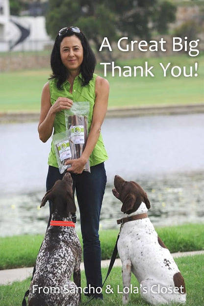 Savory Soft Elk Jerky Treats for Dogs with Allergies Limited Ingredients 12-Count, Gluten-Free by Sancho & Lola's