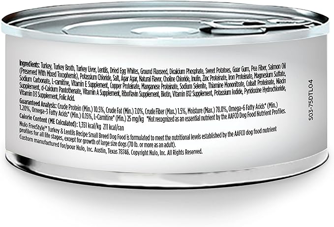Nulo Freestyle Small Breed Adult Wet Canned Dog Food, Premium All Natural Grain-Free with Omega 3 & 6 for a Healthy Coat and High Animal-Based Protein, 24 Pack