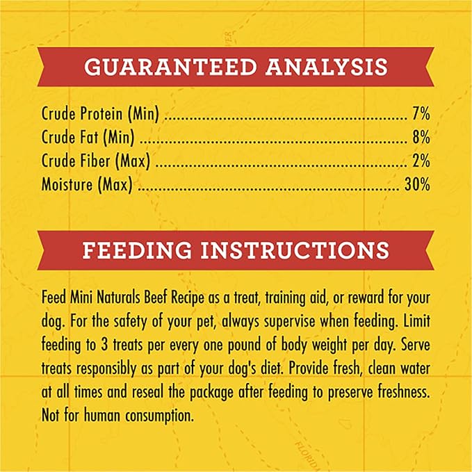 Zuke's Mini Naturals Dog Training Treats, Beef Recipe, Soft Mini Dog Treats with Vitamins & Minerals, Made for All Breed Sizes (Beef, 6 Ounce (Pack of 2))